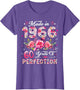 60 Year Old Made in 1966 Floral 60th Birthday Women