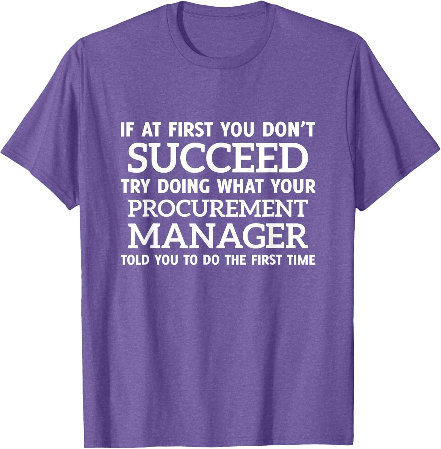 If at First You Don't Succeed - Procurement Manager