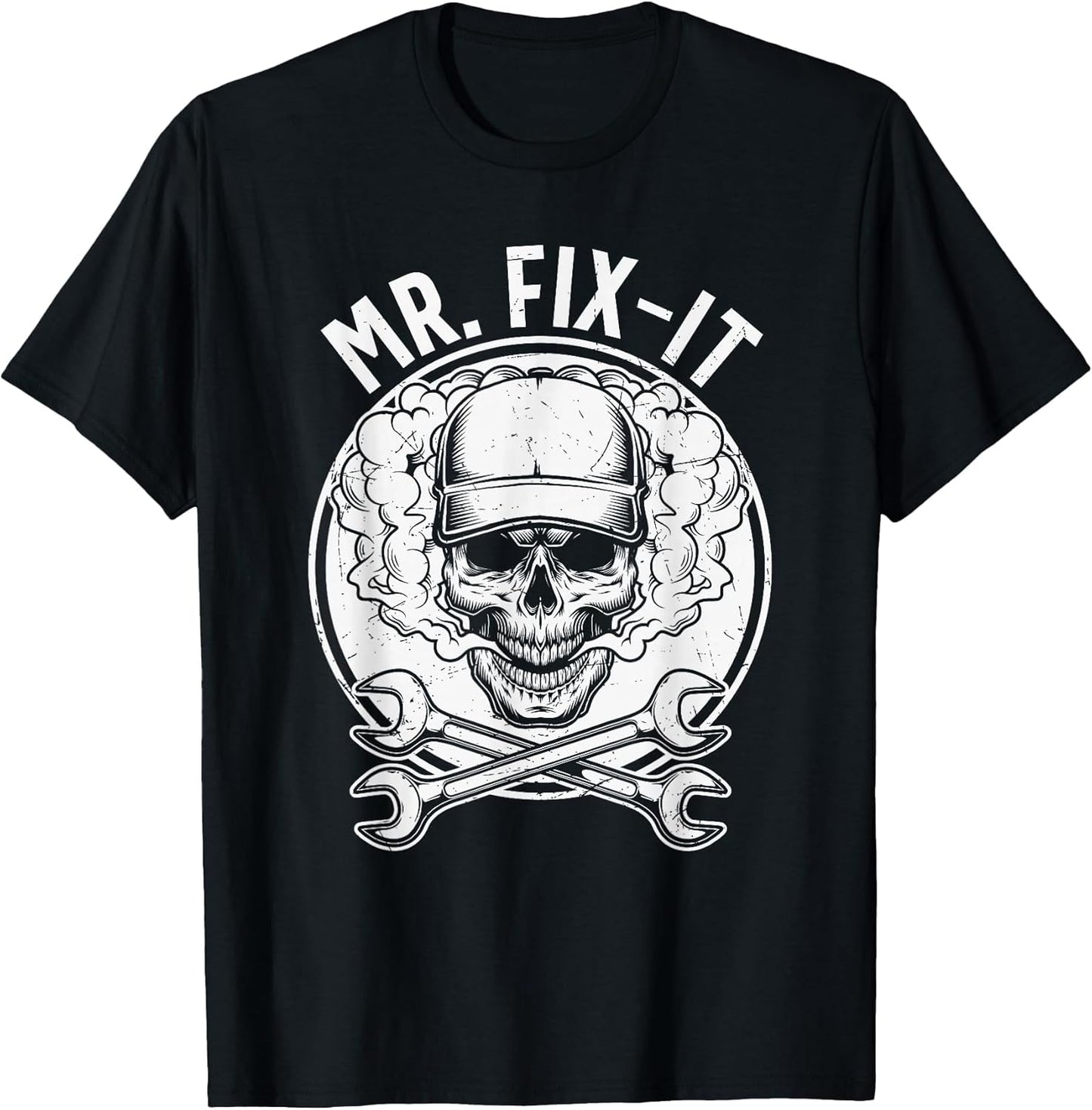 MR. Fix-It Skull Head with Smoke and Cross Spanners Wrench