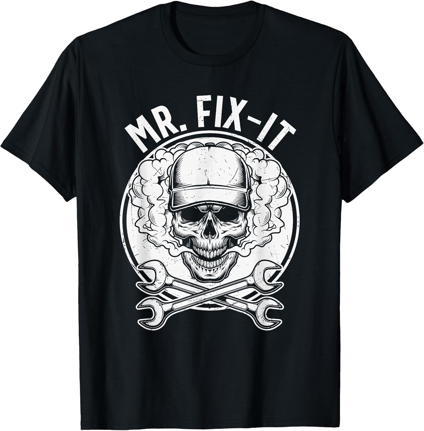 MR. Fix-It Skull Head with Smoke and Cross Spanners Wrench