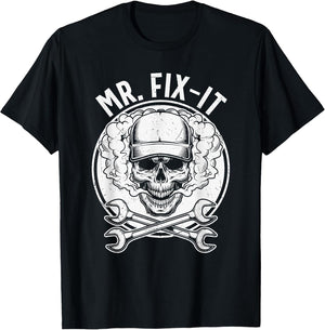 MR. Fix-It Skull Head with Smoke and Cross Spanners Wrench