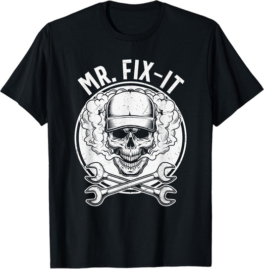 MR. Fix-It Skull Head with Smoke and Cross Spanners Wrench