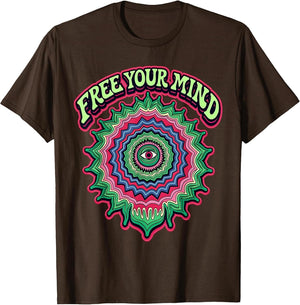 Free Your Mind Groovy Hippie Spirit Design