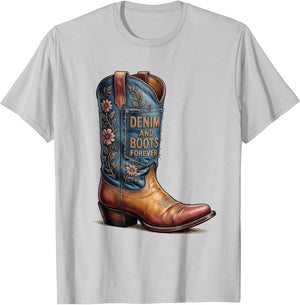 Denim And Boots Forever Cowgirl Design