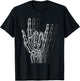 Rock 'n Roll Skeleton Hand Sign - Vintage Rock Lover