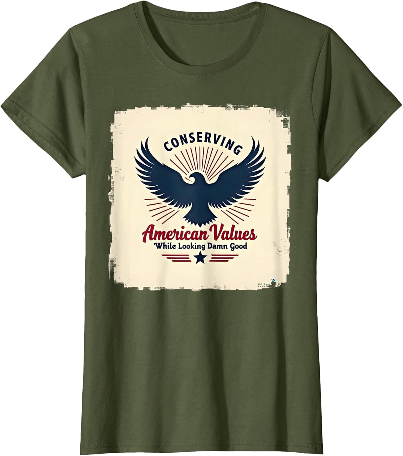 Republican Conserving American Values Patriotic Eagle Top