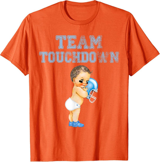 Team Touchdown Boy Shirt Gender Reveal Baby Shower Tutu Gift