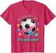 Kids Soccer Birthday Shirt 8 Ice Cream Drip 8th Party Boys