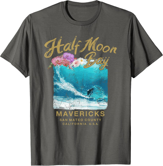 Mavericks California Big Wave Surfing Vintage