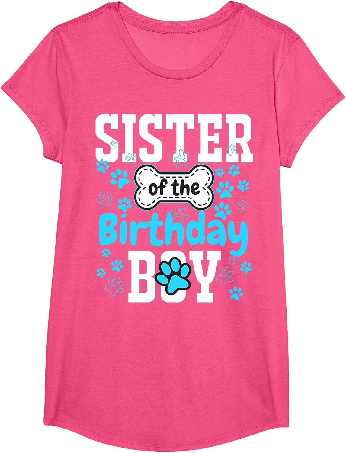 Sister of The Birthday Boy Dog Paw Pet Matching Family Party