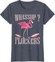 Funny Pink Flamingo Bird Lover Cute Birder Whassup Flockers
