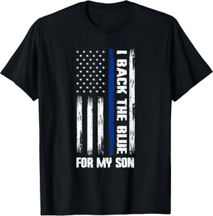 I Back The Blue for My Son Cop Son
