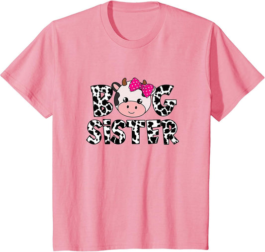 Big Sister Farm Life Cow Lover Big Sis Sibling Matching