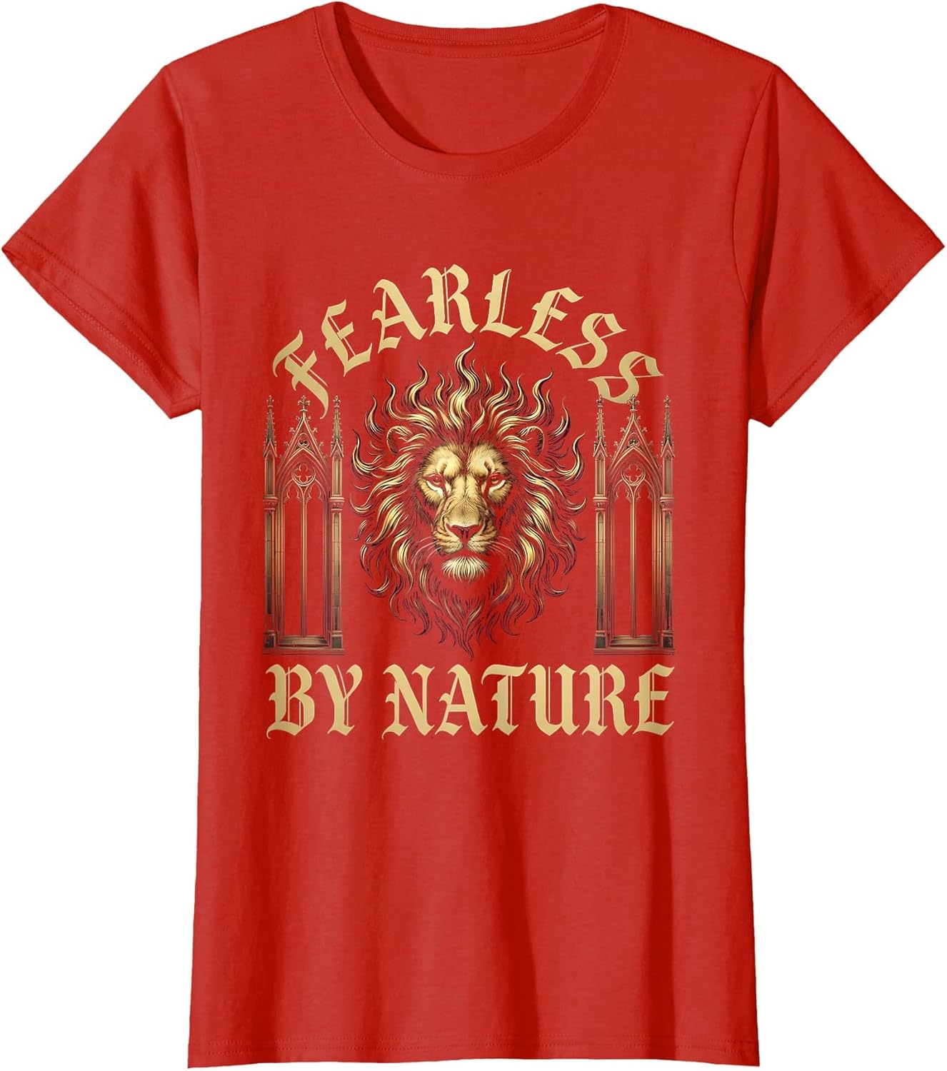 Fearless By Nature Bold Lion Graphic Design
