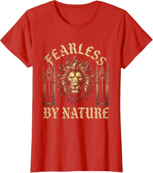 Fearless By Nature Bold Lion Graphic Design