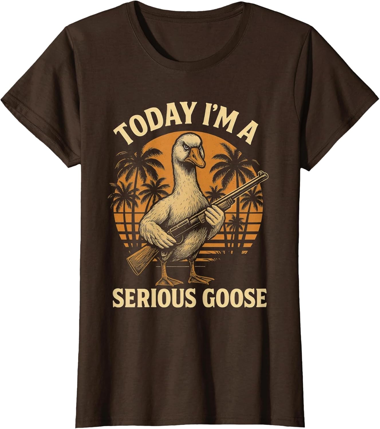 Today I'm A Serious Goose Lovers Funny Goose with Gun Meme