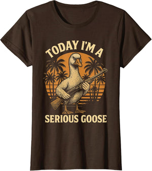 Today I'm A Serious Goose Lovers Funny Goose with Gun Meme