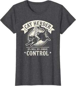Funny Cat Herding Champion Professional Cat Herder