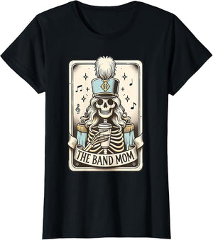 Marching Band Mom Tarot Card Skeleton Mom Musical Instrument