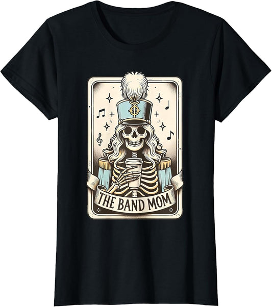 Marching Band Mom Tarot Card Skeleton Mom Musical Instrument