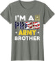 Ich bin EIN stolzer Army Brother Family Soldier Under American Flag
