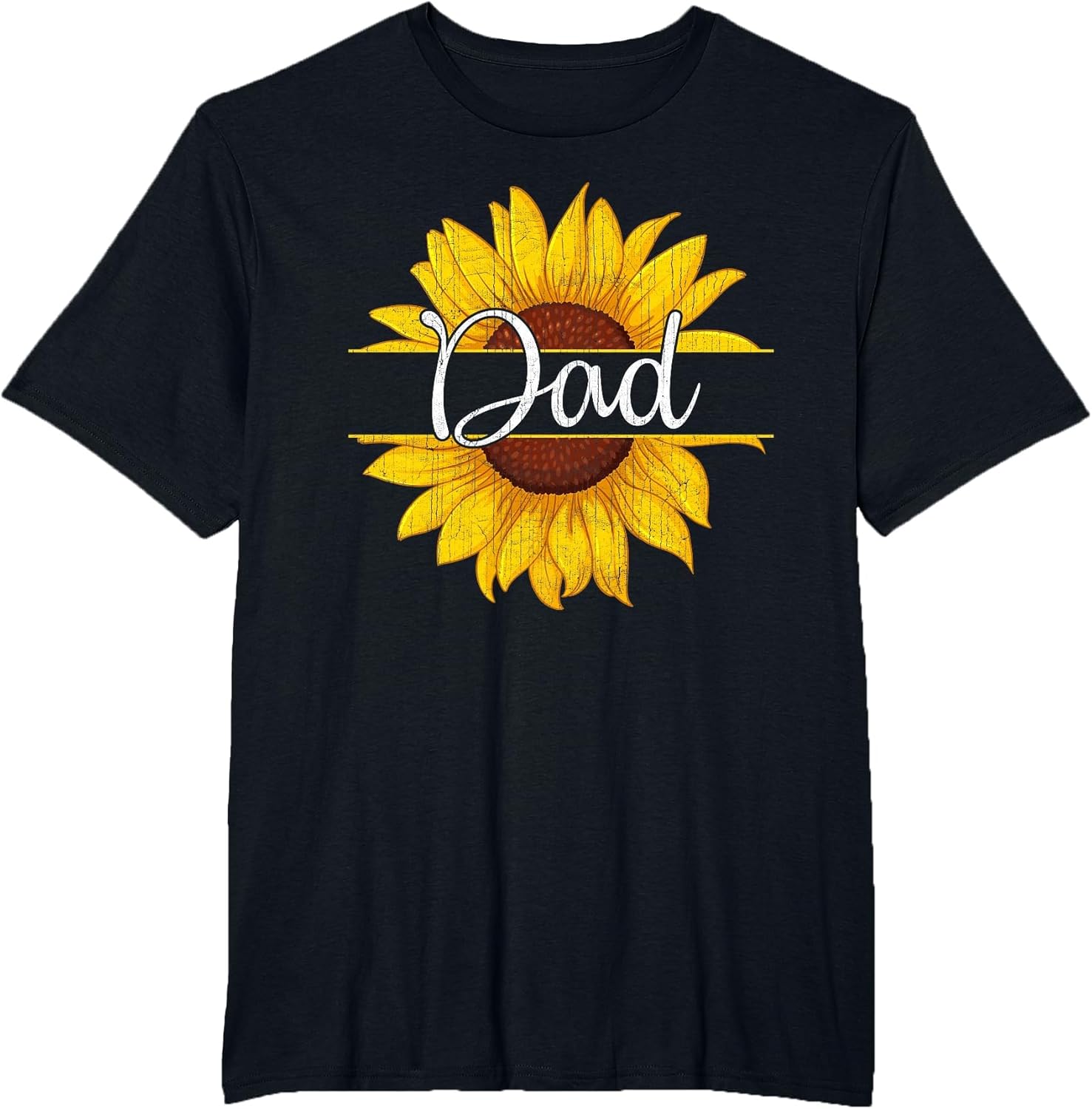 Summer Vintage Yellow Sunflower Graphic Sunflower Dad