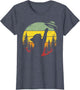 Cat UFO Shirt Alien Spaceship Retro Funny