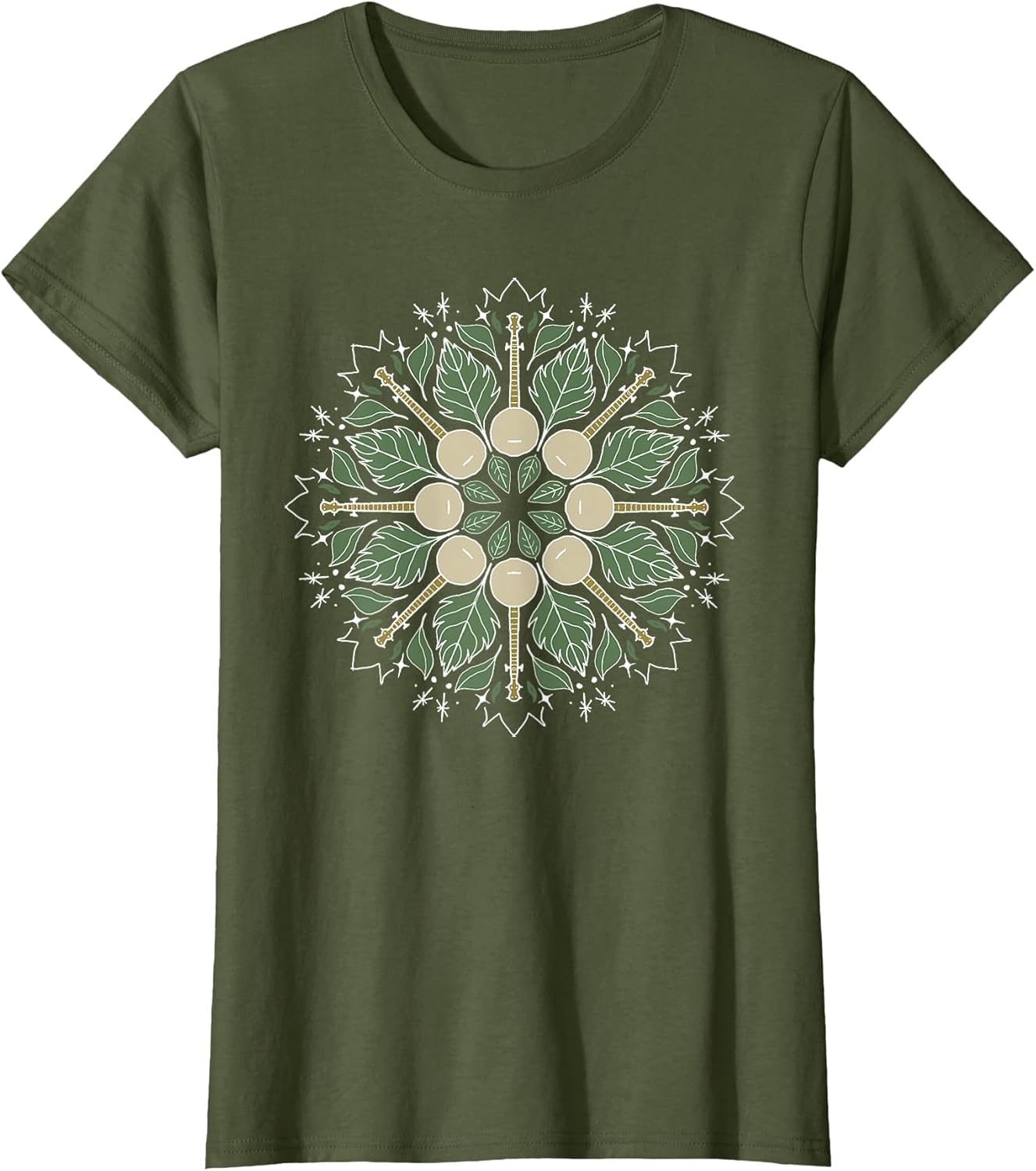 Banjo Mandala Bluegrass, Mindfulness & Nature Graphic