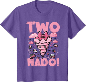 Kids 2nd Birthday Two Nado Funny 2 Year Old Girls Kids Toddler