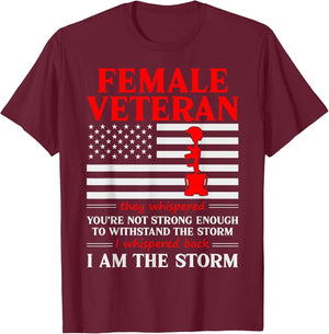 Female Veteran I'm The Storm Women Veteran Mother Grandma