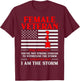 Female Veteran I'm The Storm Women Veteran Mother Grandma