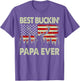 Best Buckin Papa Ever Deer Hunting-Shirt Funny Hunter Dad