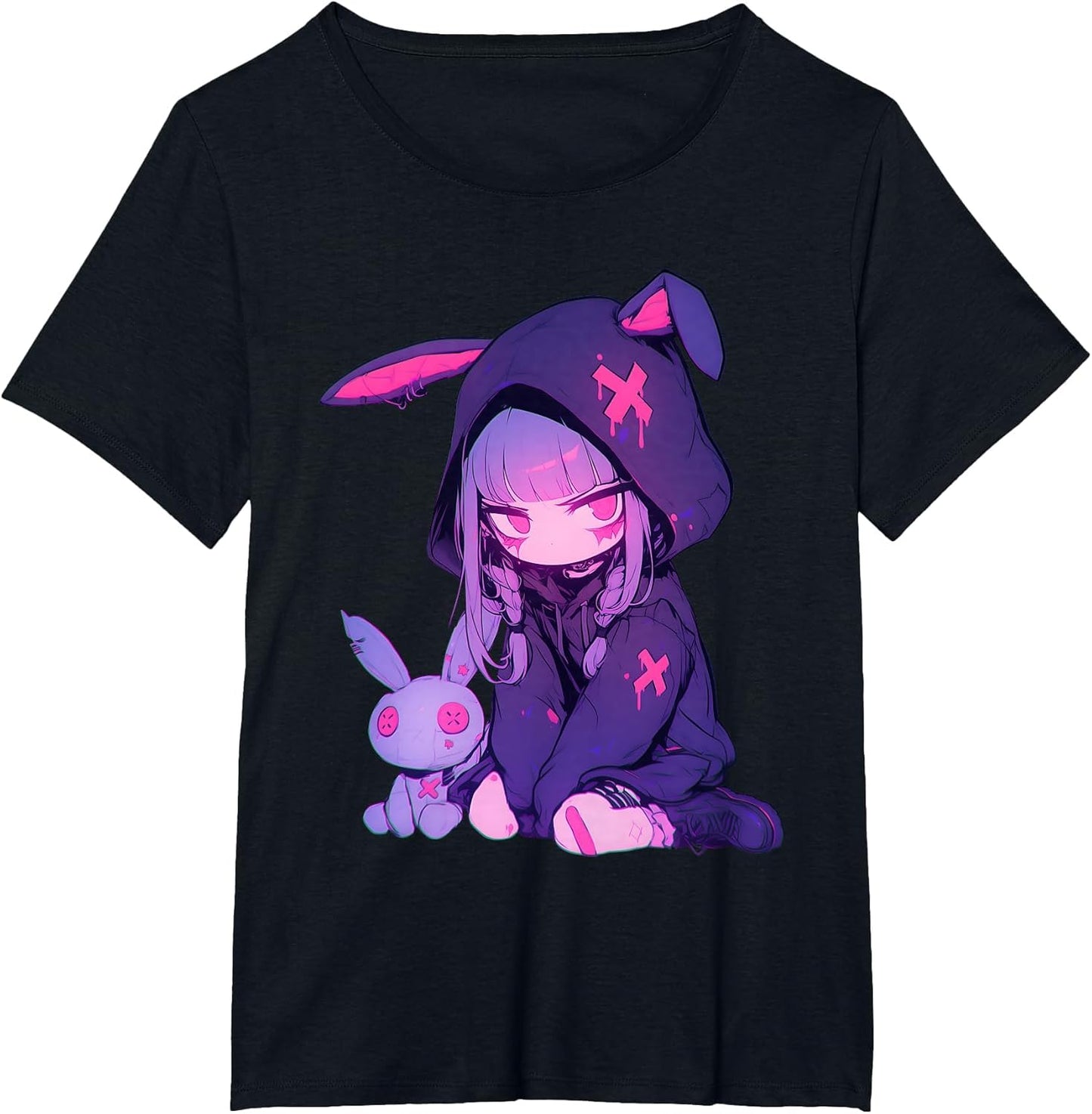 Anime Girl E-Girl Goth Bunny Cute Grunge Edgy Outfit