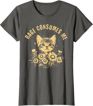 Rage Consumes Me Cute Cat Meme