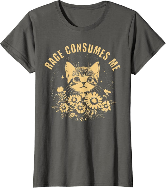 Rage Consumes Me Cute Cat Meme