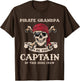 Pirate Grandpa I Be The Captain Grandpa Pirate Birthday