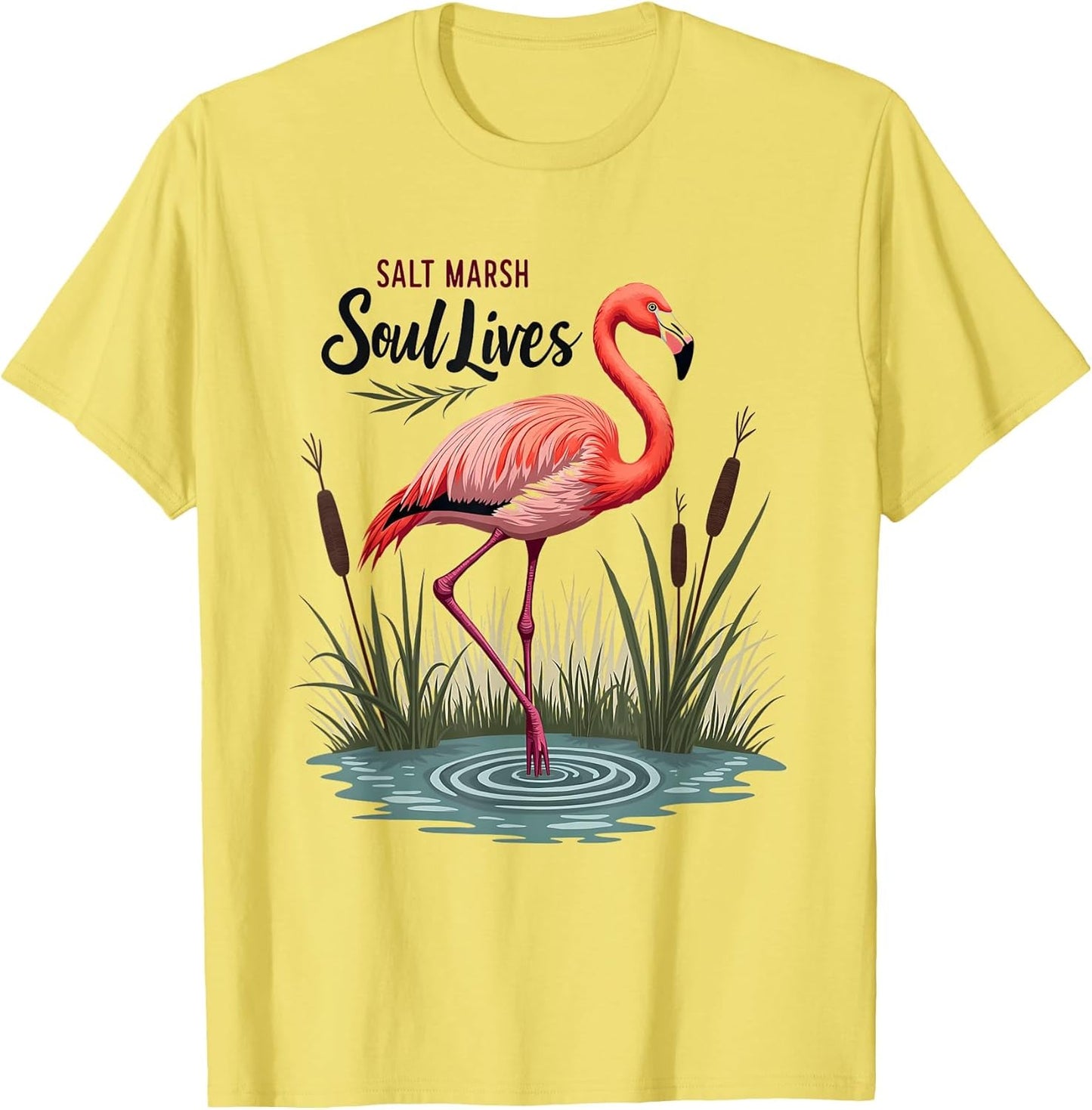 Salt Marsh Soul Lives Flamingo Nature Design