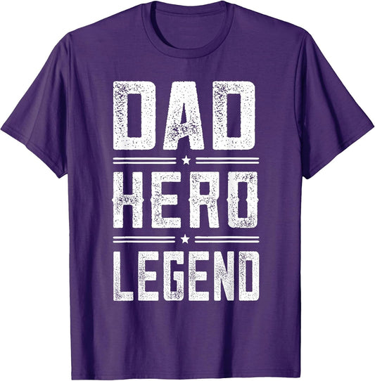 Dad Hero Legend - Vintage Distressed Dad