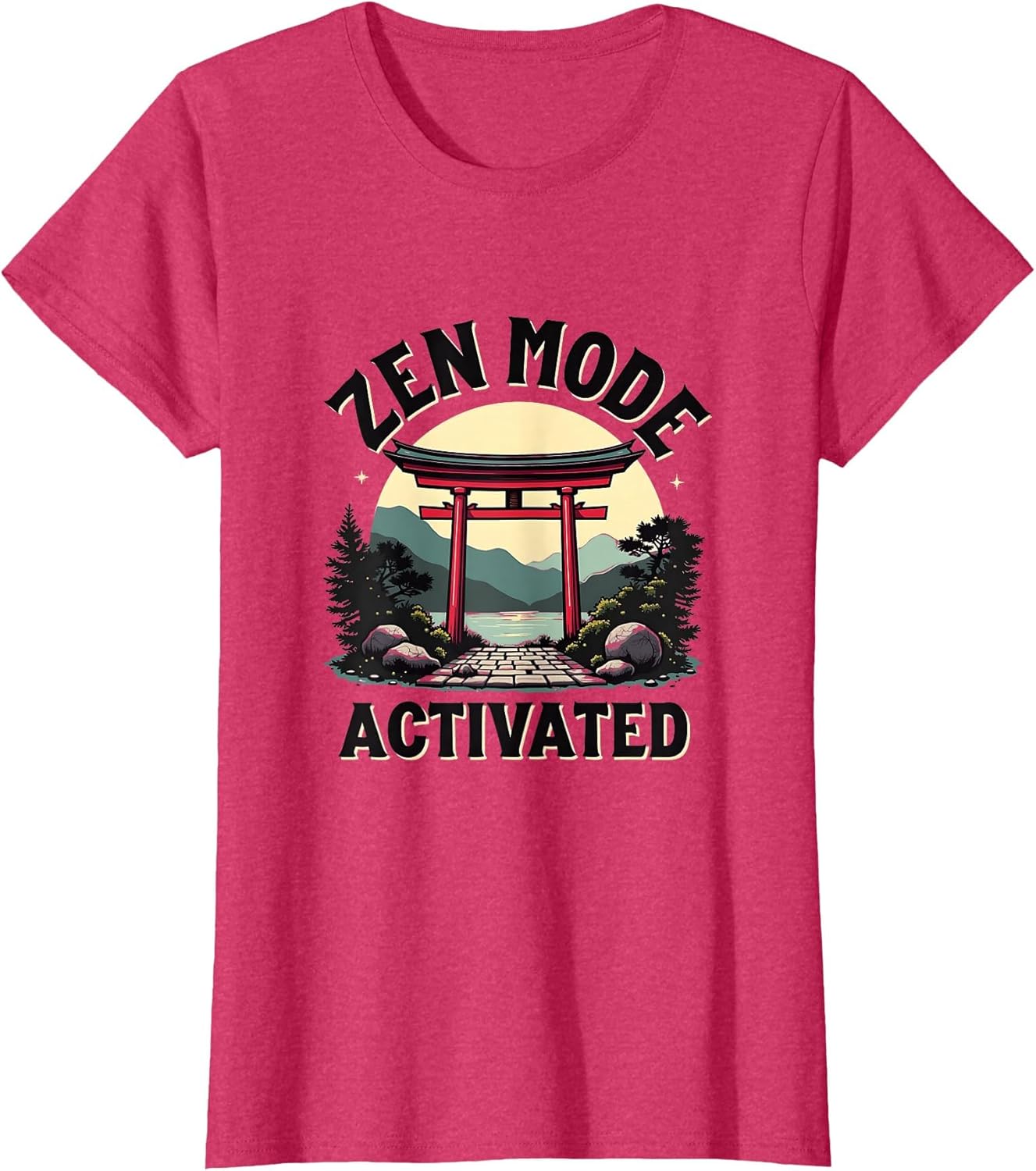 Zen Mode Activated Japanese Graphic Design Men