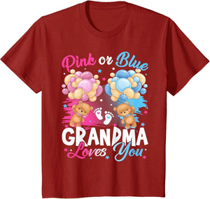 Bears Pink Or Blue Grandma Loves You Gender Reveal