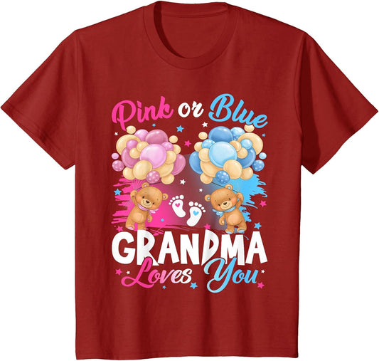 Bears Pink Or Blue Grandma Loves You Gender Reveal