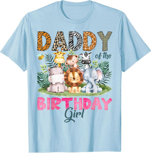 Daddy of The Birthday Girl Safari Jungle Animal Lover
