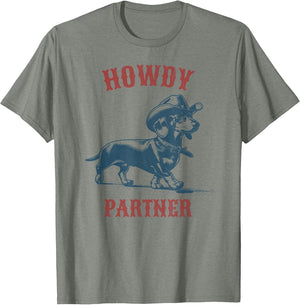 Howdy Partner - Ready for Rodeo - Cowboy Weenie Dachshund