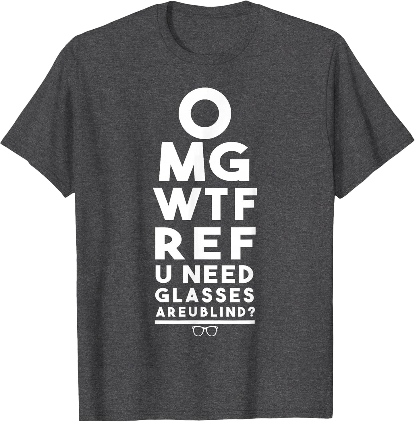 OMG WTF REF R U Blind Funny Football Basketball Eye Chart