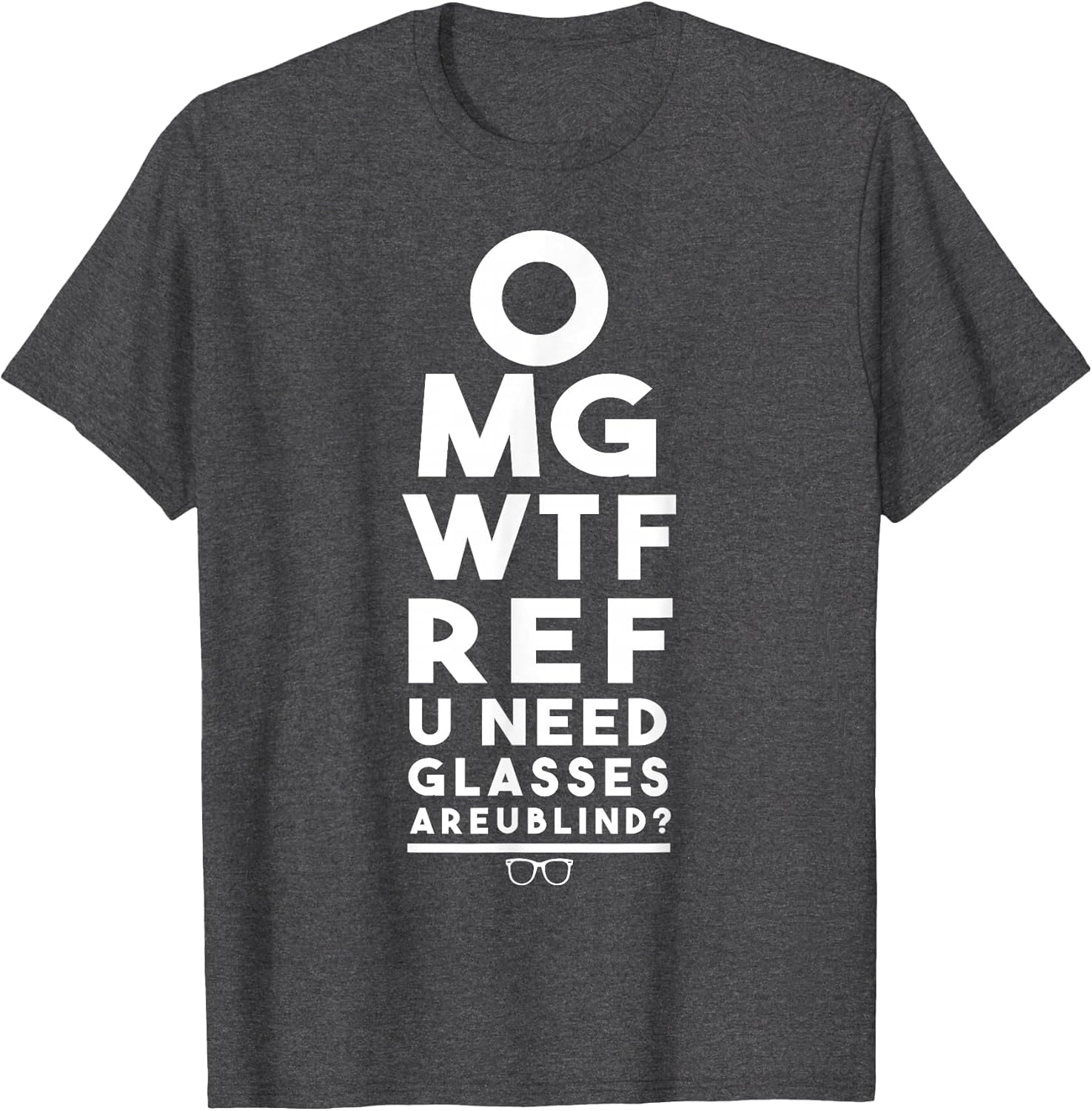OMG WTF REF R U Blind Funny Football Basketball Eye Chart