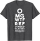 OMG WTF REF R U Blind Funny Football Basketball Eye Chart