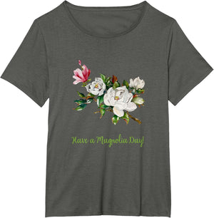Fun Magnolia Floral Women T Shirt