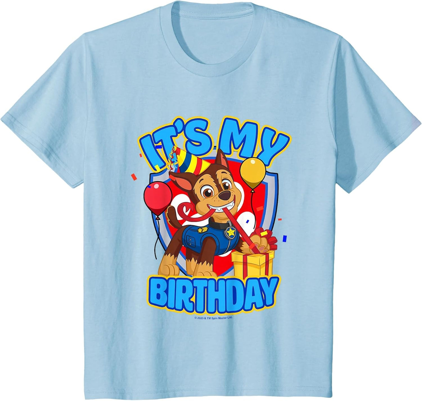 PAW Patrol Birthday It's My Birthday Cute Chase Logo
