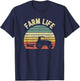 Farming Shirt Cool Vintage Farmer Retro Farm Life