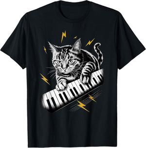 Musik Cat Playing Piano Instrument on Cat Pianist